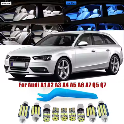 Complete Car LED Bulb Interior Light Kit For Audi A1 8X A3 8L 8P 8V A4 B5 B6 B7 B8 A5 A6 C5 C6 C7 A7