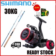 Shimano Reel Metal Grip Fishing Rod Set 1.8M-2.7M Telescopic Fishing Rod Fishing Spinning Reel