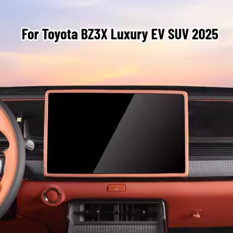 For Toyota BZ3X Luxury EV SUV 2025 Screen Silicone Protective Frame Edge Cover Central Control Displ