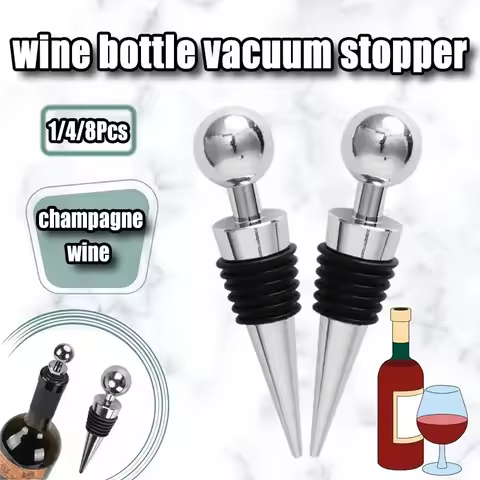 Wine Cork Bottle Stopper Wine Saver Silicone Reusable Wine Cork Vacuum Seal Keeps Champagne Wine Fre