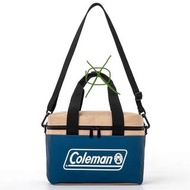 日本雜誌附錄 Coleman 露營 可摺疊 加厚 保溫袋 鋁箔 便當袋 飯盒袋 手提袋 藍色