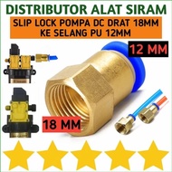 restock FITTING PNEUMATIC M18 X 12MM NEPEL POMPA DC DRAT 18MM SELANG