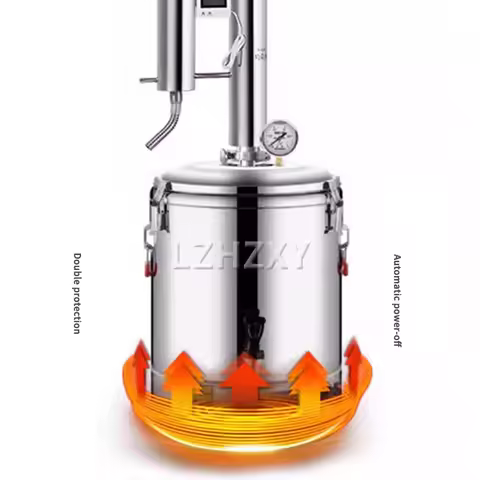 50L Water Distiller Wine Steamer Brewing Equipment Roasting Wine Machine Water Filter Wine Brandy Es