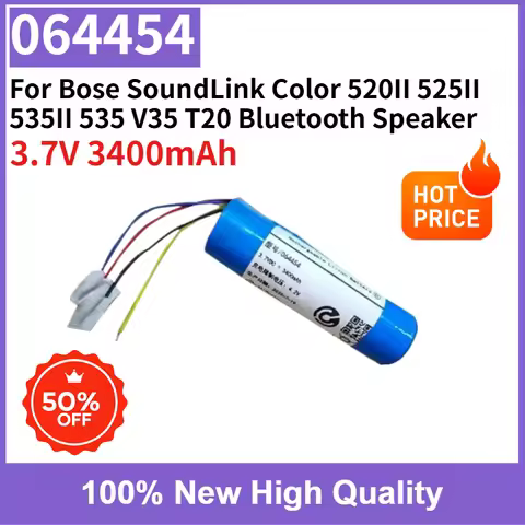 Brand New Battery 064454 3400mAh Replacement for Bose SoundLink Color 520II 525II 535II 535 V35 T20 