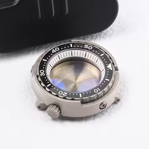 HEIMDALLR watch case super luminous Titanium Tuna Can diving case fit Seiko mod for NH35A NH36A Auto