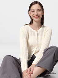 編織蕾絲開襟外套