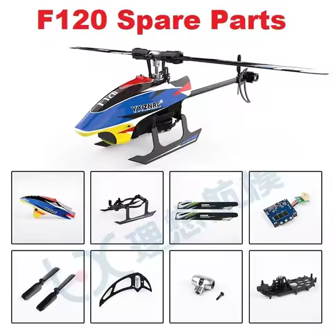 YU XIANG F120 RC Helicopter Spare Parts YUXIANG Frame Motor ESC Tail Blade Canopy Servo Engine Prope