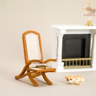 AVUKA Swing Rocking Chair Model, Vivid Wood Mini Rocking Chair, Play Toy Furniture Retro Miniature R