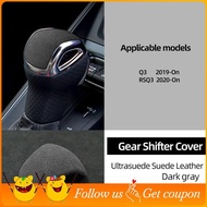 Car Gear Shift Knob Trim Cover Sticker Gear Handball Cover Accessories for Q3 F3 RSQ3 Sportback 2019