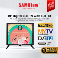 SAMView Digital LED TV HD Ready 720p MYTV DVB-T2 Ready (19")