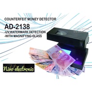 AD-2138 Counterfeit UV Money Detector with Magnifying Glass  ✔DETECTOR✔