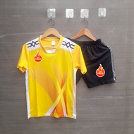 Men's Mizu.no yellow elastic volleyball outfit