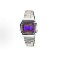 Customized Watch CASIO Modified Series Fashion Trend Wrist Watch Waterproof 200M Silver Strap Purple