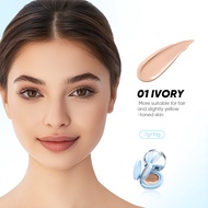 GMEELAN Sunscreen Cushion Foundation With Setting Powder SPF50 PA++++ Full Coverage Matte Makeup