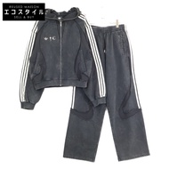 Adidas x THUG CLUB [成色極佳/2025款] KC2209/KC2216 TEAMGEIST 連帽拉鍊運動褲套裝 L碼 [二手]