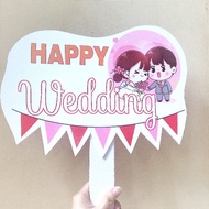 Handheld Hashtag for wedding photography, wedding check-in for bride and groom - Bong Balloon Shop