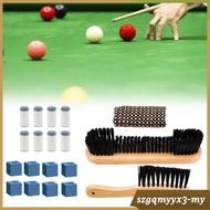 [ Billiards Pool Table Brush Set Slip on Pool Cue Tips Replacements Pool Snooker Accessories