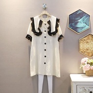 XITAO Spring Dress  Splicing Ruffles Casual Women