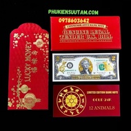 Tờ lưu niệm 2 USD in hình con chuột 3D nhũ vàng mang ý nghĩa may mắn sung túc cho người sở hữu -SP00