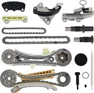 KUSATEC 9-0389S Timing Chain Kit w/Chain Tensioner Guide Rail Sprocket fit for Ford Explorer 97-10/S