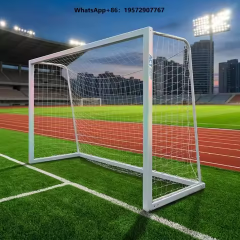 5 ASide Heavy Duty Movable White Frame 3mX2m Freestanding Soccer/Futsal Training Goal