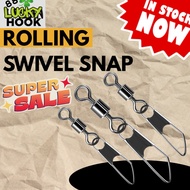 Fishing Swivel Rolling Swivel with Enhanced snap pin kekili pancing fishing Connector snap swivel
