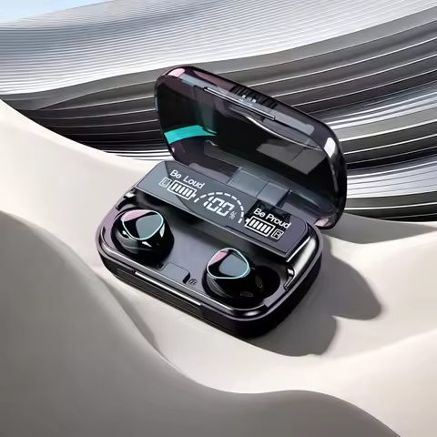 M10 TWS Bluetooth 5.3 Headphones 3500mAh Charging Box Wireless Earphones With Mic 9D Stereo Sports W