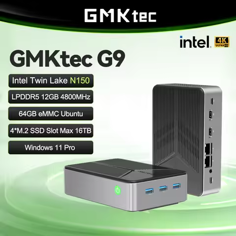 GMKtec Nucbox G9 MINI NAS New Mold Intel N150 MINI PC Windows 11 Pro LPDDR5 M.2 2280 SSD WIFI6 BT5.2
