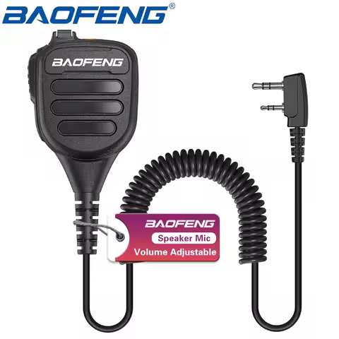 Baofeng BF-850 Walkie Talkie Handheld Volume Adjustable Speaker Mic Shoulder Microphone forUV-5K UV-