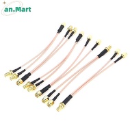 AN.MART SMA to 2X SMA Male Female Y type Splitterbiner Jumper Cable Pigtail MY