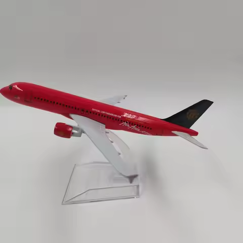 JASON TUTU 16cm AirAsia Airbus A320 Airplane Model Airplane Diecast Metal 1/400 Scale Planes