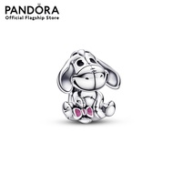 Pandora Disney Eyore sterling silver charm with pink and black enamel เครื่องประดับ ชาร์ม ชาร์มสีเงิ