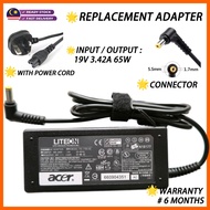 ACER 65W 5.5*1.7MM ASPIRE E5-411 471 421 V3-731G A315-53 A315-56 A514-51G A515-41G A515-51G LAPTOP C