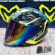 MHR DOUBLE VISOR HELMET🇲🇾 OF878 RACING BLACK