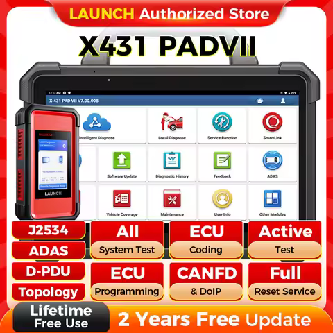 LAUNCH X-431 PAD7 ELITE PAD7 PADVII Car Diagnostic Tools J2534 Smartlink Automotive Scanner Auto Dia