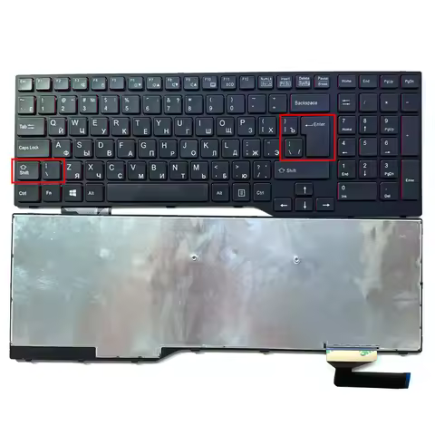 New Russian English Ru US Keyboard For Fujitsu Lifebook E557 E753 E756 E554 E556 Celsius H730 H760 H