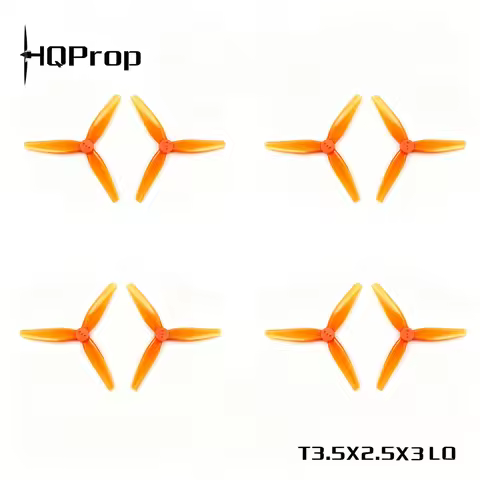 4Pairs HQProp T3.5X2.5X3 3.5inch Propeller 3525 1.5mm Shaft 3-Blade Props For IFlight IH3 RC DIY FPV