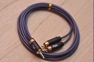 ［實體商店］HiFi Grade 單晶銅+單晶銅鍍銀導體, 3.5mm to RCA Cable, 3.5mm轉RCA訊號線 （3.5轉RCA, RCA轉3.5）