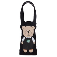 **同富** (In-Stock) Starbucks Taiwan Bearista Design Tumbler Holder (Black)