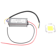 (REJY) 50W LED Driver Waterproof IP67 Power Supply High Power Adapter + 50W LED Chip Bulb Energy Sav