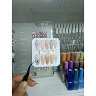 Upside down nails design L072 with mirror finish and cute 2yk embossed bow