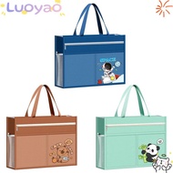 LUOYAO1 A3 Tutorial Bag, Canvas A3 Canvas Art Bag, Durable Plus Size Waterproof Six-Layer File Bag A