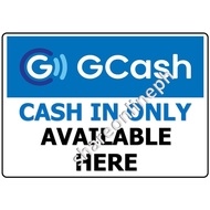 ♞,♘,♙Laminated Signages We Accept Gcash Signage Sign Boards Gcash Signages Cash In Cash Out