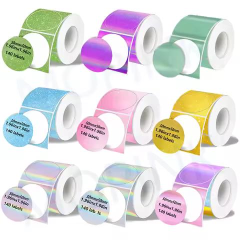 Phomemo Gradient Adhesive Label 50x50mm Suitable for M110 M220 M221 M120 DIY Logo Barcode Label Suit