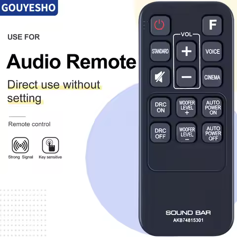 New Remote Control AKB74815301 for Sound Bar Soundbar LAS160B LAS260B LAS454B LAS465B SH3K SPH4B-W S