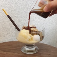 On ondo Collision Style Goblet Ice Cream Glass Yogurt Dessert Ice Cream Glass Milkshake Mousse Oatmeal Glass Milkshake