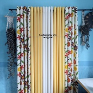 Yellow - Heart Warming Color Curtain 5FT-8FT per pc