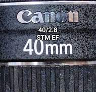 Canon 40/2.8 EF 佳能 40mm F2.8 STM 全片幅定焦「餅鏡」