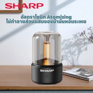 SHARP เครื่องทำให้ชื้น แสงเทียนจำลอง เครื่องอโรมาเทอราพี เครื่องฉีดน้ำน้ำมันหอมระเหยโฮมออฟฟิศ เครื่องทำความชื้นในอากาศแบบอโรมาเธอราพี