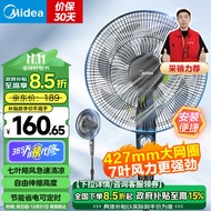 美的（Midea）电风扇落地扇家用大风量 远距强风电扇 立式轻音节能可定时降温 【热销推荐】7叶大风力